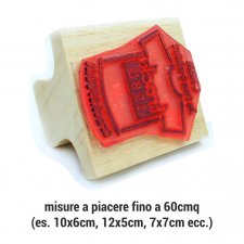 Timbro per imballaggio fino a 60cmq (es. 10x6cm)