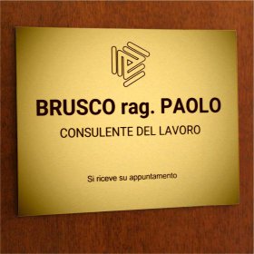 Targhe personalizzate professionali