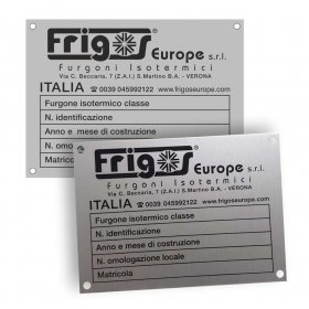 Targhe marcatura CE 1 colore