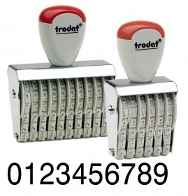 Timbri Numeratori altezza caratteri 18 mm