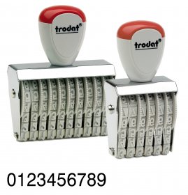 Timbri Numeratori altezza caratteri 7 mm