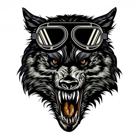 Maglietta Angry Wolf