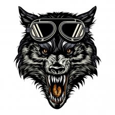 Maglietta Angry Wolf