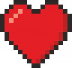 Maglietta Cuore Pixel