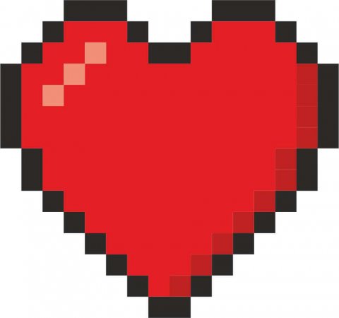 Maglietta Cuore Pixel