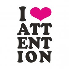 Maglietta I Love Attention