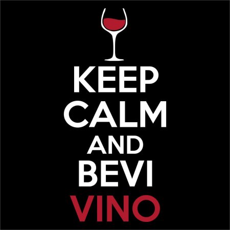 Maglietta Keep Calm and Bevi Vino