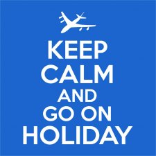 Maglietta Keep Calm and Go On Holiday