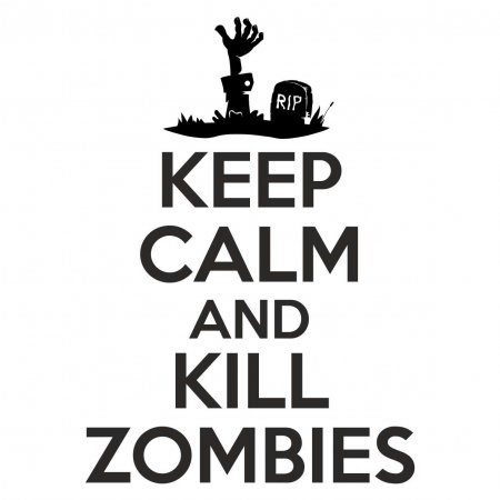 Maglietta Keep Calm and Kill Zombie
