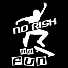 Maglietta Skate No Risk no Fun