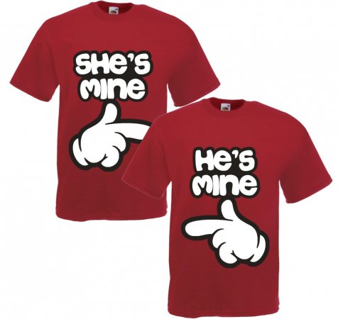 Magliette Coppia She's/He's Mine