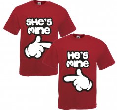 Magliette Coppia She's/He's Mine