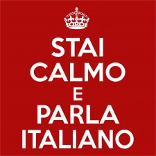 Maglietta Stai Calmo e Parla Italiano