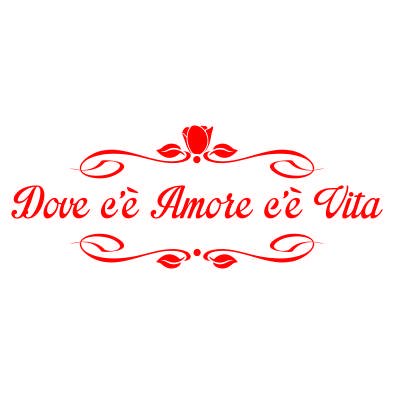 Timbro Dove c'è Amore c'è Vita