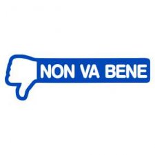 Timbro Non va bene