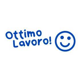 Timbro Ottimo lavoro!