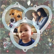 Pallina di Natale con foto (5pz)