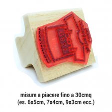 Timbro per imballaggio fino a 30cmq (es. 6x5cm)