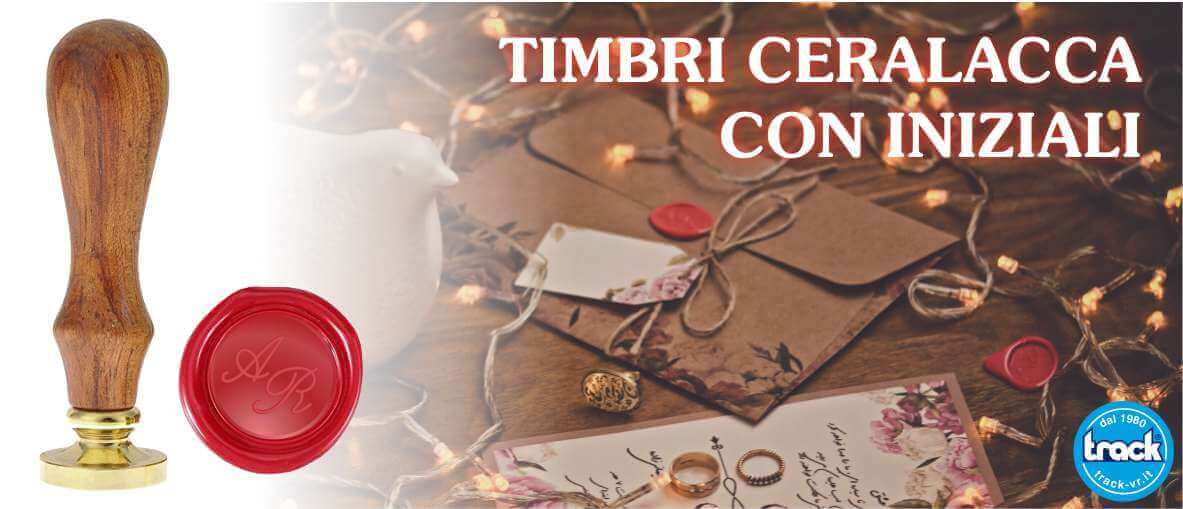 timbri ceralacca con iniziali per matrimonio