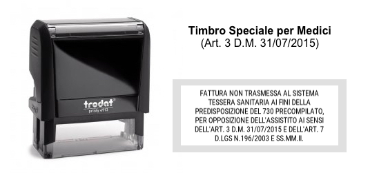 Timbro Speciale Per Medici