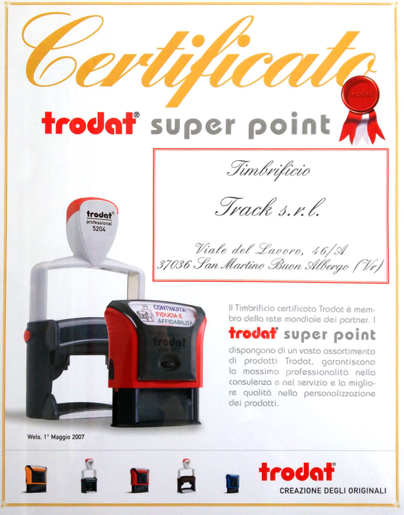 certificato-trodat-super-point-rivenditore-autorizzatro-trodat-track